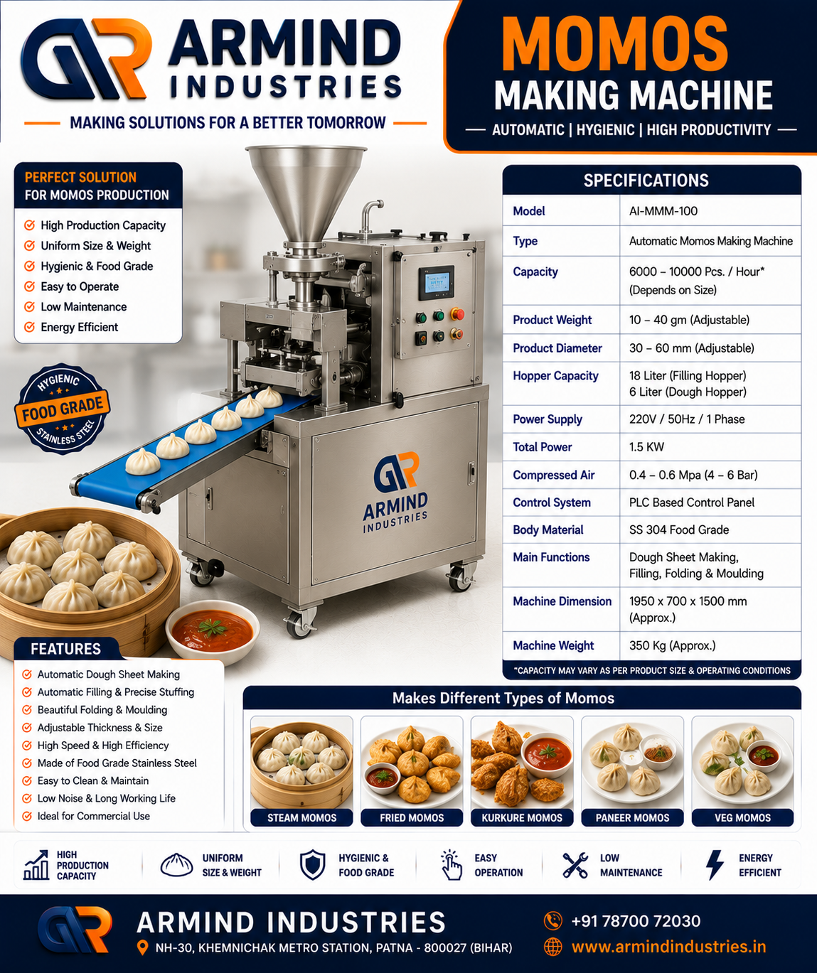 Momos Making Machine